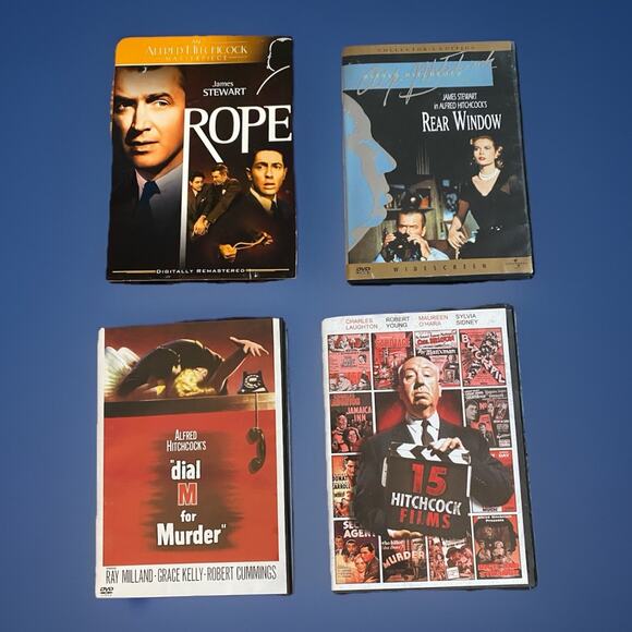 18 Hitchcock Films DVD Rear Window Rope Dial M for Murder plus Earlier Films - Picture 1 of 9
